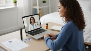Online telehealth consultation for a Massachusetts medical marijuana card.